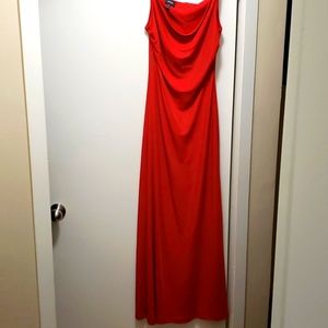 Mexx long red dress, size small, w/spaghetti strap